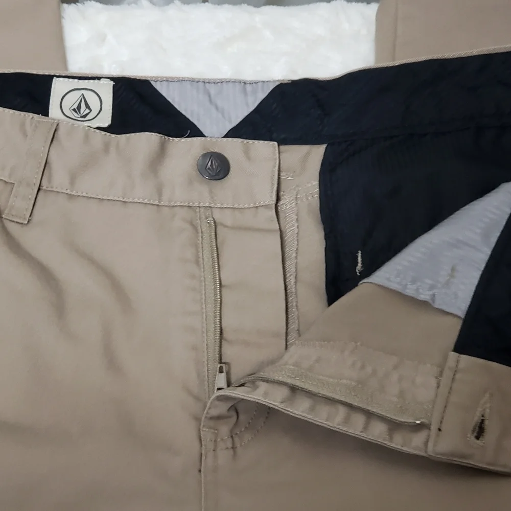 Volcom Men's Sz 30 Frickin Chino Pants Khaki
